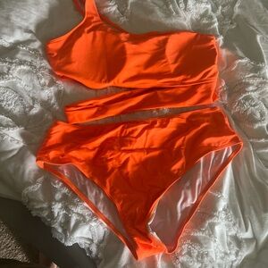 Vibrant Orange Bikini Set